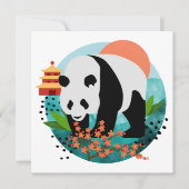 BAO SHI - Panda - flache Mitteilungskarten - Angab (Vorderseite)