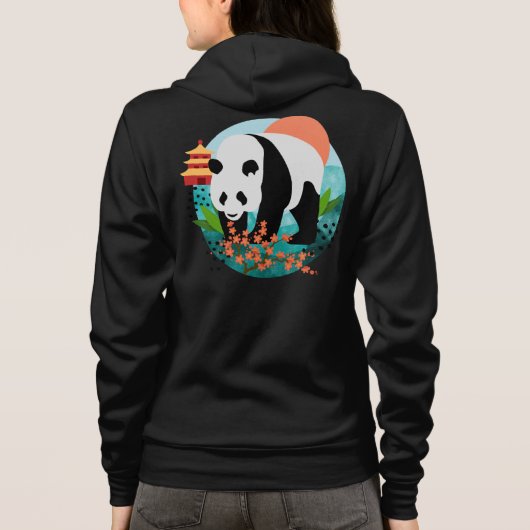 BAO SHI - Panda-gekleidetes Sweatshirt (Rückseite)