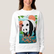 BAO SHI - Panda Shirts - Stil und Größe wählen