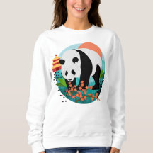 BAO SHI - Panda Shirts - Stil und Größe wählen