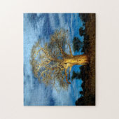 Baobab (Adansonia) Baum leuchtet auf dem Mond Puzzle (Vertikal)