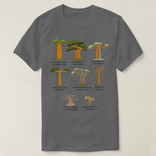 Baobab Baob Adansonia Tree Family T-Shirt (Design vorne)