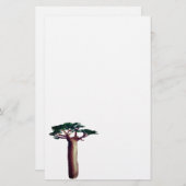 Baobab-Baum zeichnend Stationery Briefpapier (Vorne/Hinten)