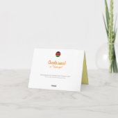 Baobab Sunset Holiday Feiertagskarte (Rückseite)