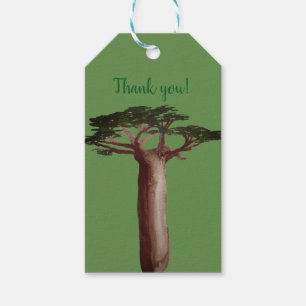 Baobab Tree Benutzerdefinierte Geschenktasten Geschenkanhänger