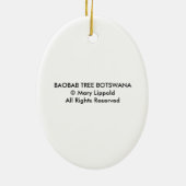 BAOBAB TREE KERAMIKORNAMENT (Hinten)