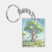 Baobab Tree & Quote Schlüsselanhänger (Vorderseite links)