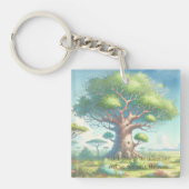 Baobab Tree & Quote Schlüsselanhänger (Vorderseite)
