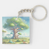 Baobab Tree & Quote Schlüsselanhänger (Rückseite)