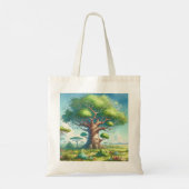 Baobab Tree & Quote Tote Bag Tragetasche (Rückseite)