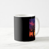 Baobab Tree Sunset Tree Nature Outdoor Dusk Kaffeetasse (VorderseiteRechts)
