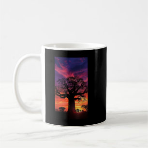 Baobab Tree Sunset Tree Nature Outdoor Dusk Kaffeetasse
