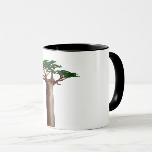 Baobab Tree Zeichnend Combo-Tasse Tasse (VorderseiteRechts)