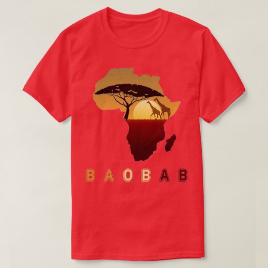 Baobab treesunsets baobab tree Africa baobab tree T-Shirt (Design vorne)