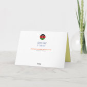 Baobab-Weihnachtsbaum Feiertagskarte (Rückseite)