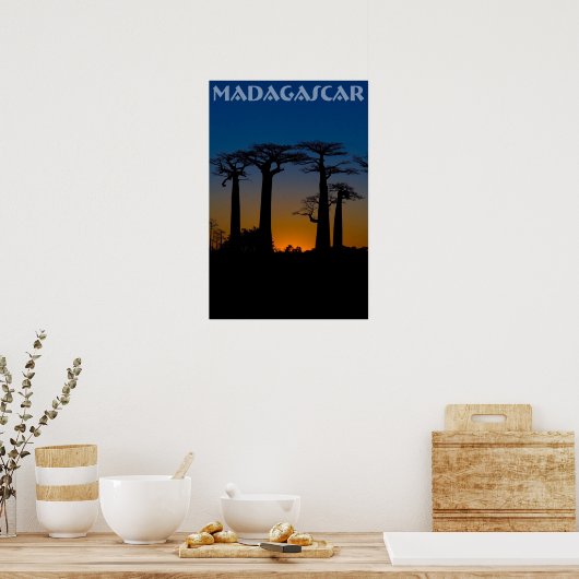 Baobabs de Madagascar Poster (Küche)