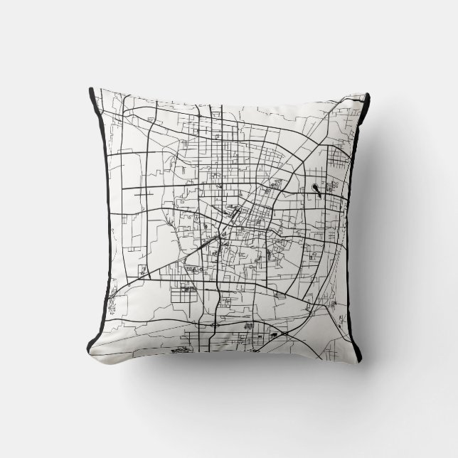 Baoding China Map Kissen (Vorderseite)