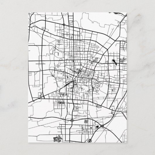 Baoding China Map Postkarte (Vorderseite)