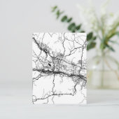 Baoji China City Map Postkarte (Stehend Vorderseite)