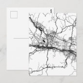 Baoji China City Map Postkarte (Vorne/Hinten)