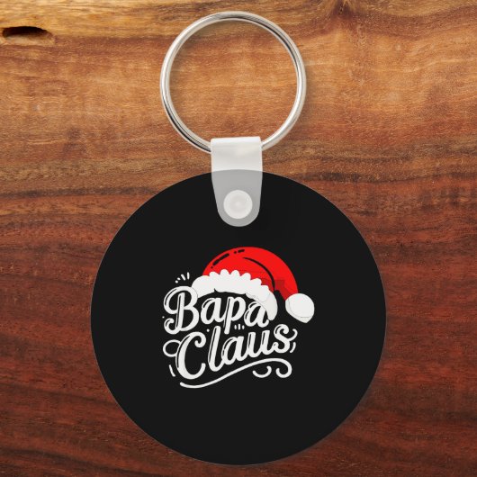 Bapa Claus Christmas Santa's Pajama Family Matchin Schlüsselanhänger (Vorderseite)