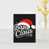 Bapa Claus Weihnachten Santas Schlafanzug Familie Karte (Gelbe Blume)