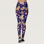 BAPAA1 - Boho-Ästhetik-Muster A12.DPurple BG Leggings (Rückseite)