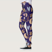 BAPAA1 - Boho-Ästhetik-Muster A12.DPurple BG Leggings (Links)