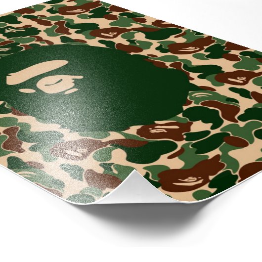 bape Camo monkey hypebeast Fotodruck (Ecke)