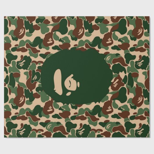 bape Camo monkey hypebeast Geschenkpapier (Flach)