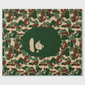 bape Camo monkey hypebeast Geschenkpapier (Flach)