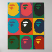 bape monkey hypebeast poster (Vorne)