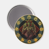 baphomet3 magnet (Vorderseite/Rückseite)