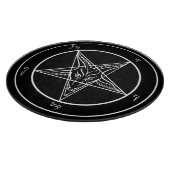 Baphomet 12" Glasschneiden-Brett Schneidebrett (Ecke)