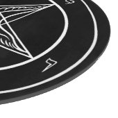 Baphomet 12" Glasschneiden-Brett Schneidebrett (Ecke)