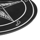 Baphomet altes Glasschneiden-Brett 12" Schneidebrett (Ecke)