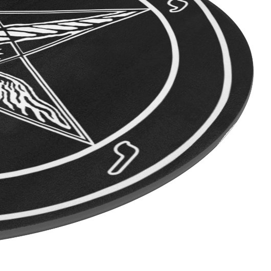 Baphomet altes Glasschneiden-Brett 12" Schneidebrett (Ecke)