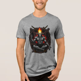 Baphomet Ascendent: Dark Wisdom Tri-Blend Shirt