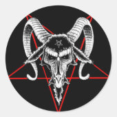 Baphomet-Aufkleber Runder Aufkleber (Vorderseite)