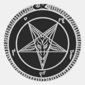 Baphomet-Aufkleber Runder Aufkleber (Vorderseite)