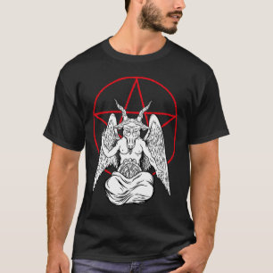 Baphomet Beten Dämon Satanic Lucifer Beelzebub T-Shirt