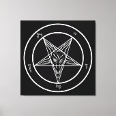 Baphomet BIG 32"x32" Art on Stretched Canvass Leinwanddruck (Vorderseite)