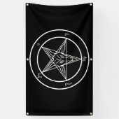 Baphomet Big 3'x5' Outdoor-Qualitätsbanner Banner (Vertikal)
