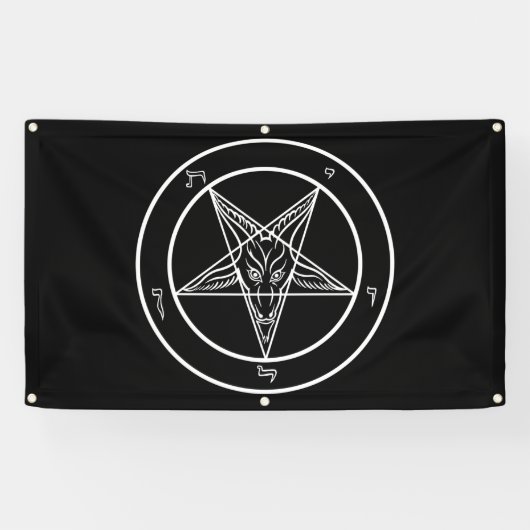 Baphomet Big 3'x5' Outdoor-Qualitätsbanner Banner (Horizontal)