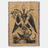 Baphomet - black print decke (Vorderseite Vertikal)