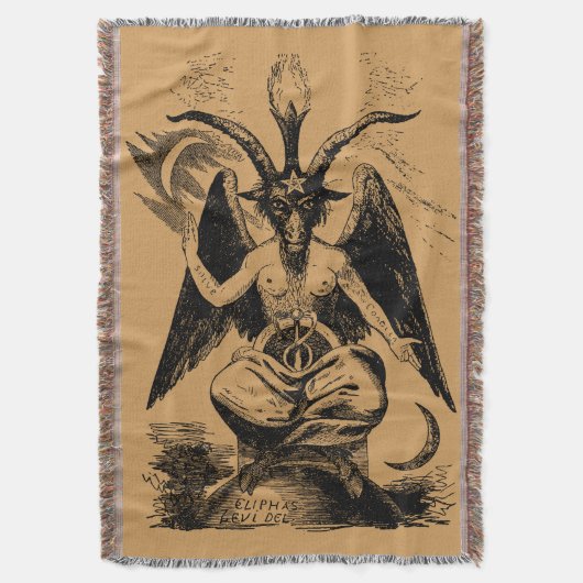 Baphomet - black print decke (Vorderseite Vertikal)