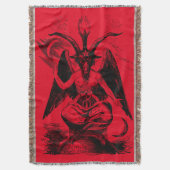 Baphomet - black print decke (Vorderseite Vertikal)