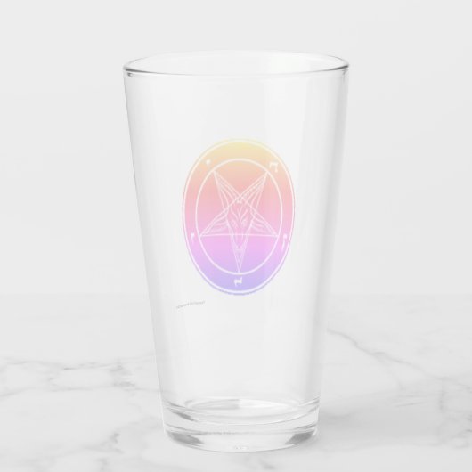 Baphomet Burnt Orange Glas (Rückseite)