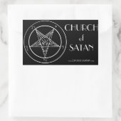 Baphomet-CoS-Aufkleber Rechteckiger Aufkleber (Tasche)
