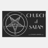 Baphomet-CoS-Aufkleber Rechteckiger Aufkleber (Vorderseite)